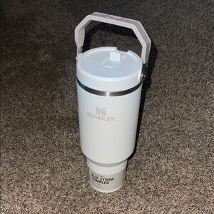 Stanley Classic White Tumbler with Flip Straw
